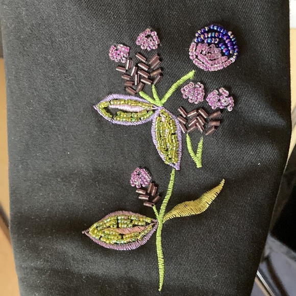 Floral waist-length coat with sparkles and fun for days - Picture 6 of 9